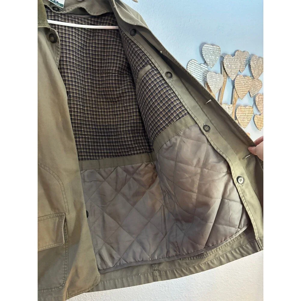 Northeast outfitters chore barn jacket coat khaki tan removable liner S